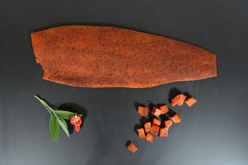 Le filet de saumon pastrami