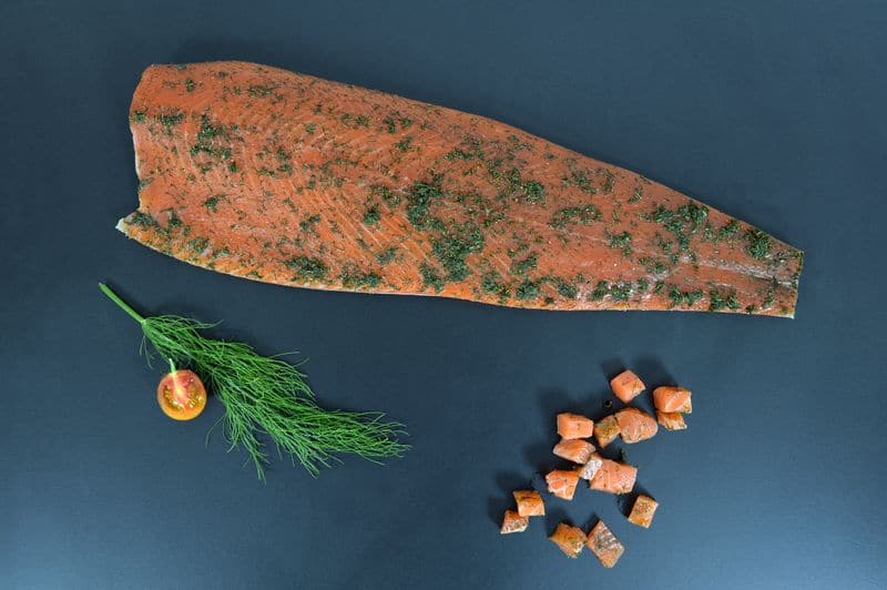 Le saumon mariné à l'aneth