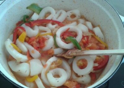 Anneaux d&rsquo;encornets à la provençale